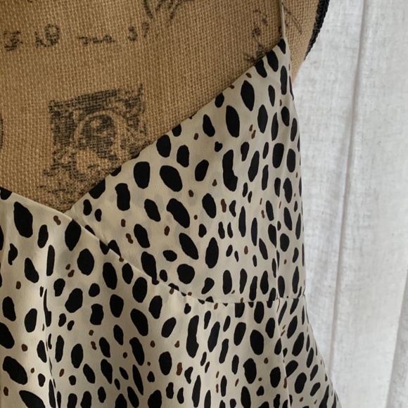 New J. Crew silk leopard print cami size 12 tank career party tank top layer - Picture 6 of 14